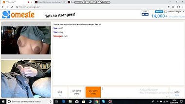 Ragazza di omegle vuole il mio sperma e sborro per lei