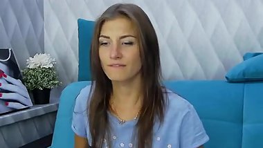 Small titted teen masturbates with lush in pussy and dildo in ass