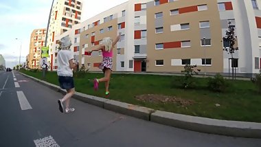 going home upskirts from behind;streets are ours