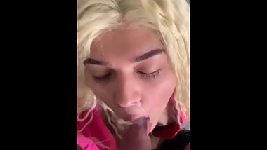 BBC facial on sexy teen