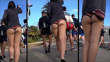 White Candid Hotpants Teen Slut