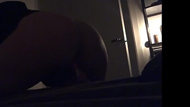 Big ass;teen;riding her dildo