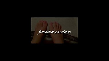 Husband's foot fetish pedicure