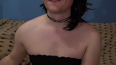 ASMR sucking a small but fast Dildo and anal