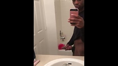 Young Teen Mirror Jerking