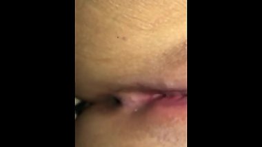Home alone with a wet freshly shaved pussy