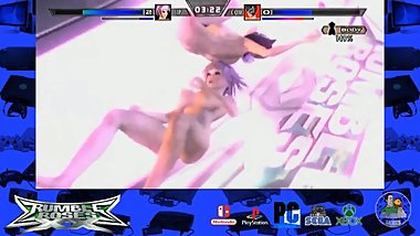 Rumble Roses XX Noble Rose vs Evil Rose (big breasts) Uncensored