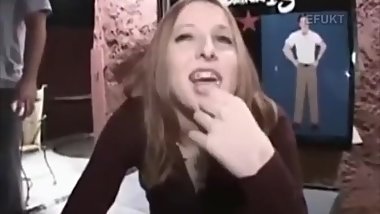 Skank talked into porn