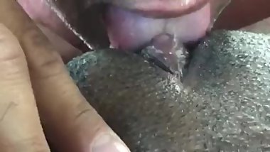 Eating 18yo ebony big clit