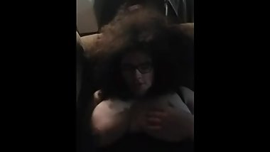 Sexy Teen Switch Smoking With Her Huge Tits Out