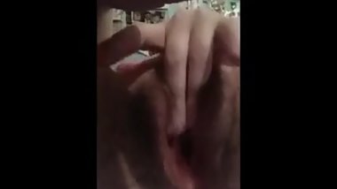Hairy gf makes selfie for bf