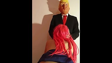 Sexy Meeting between Jenny Pink and Donald Trump  4k