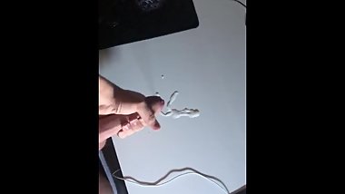 solo jerk off huge load