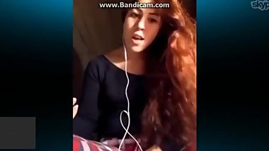 Turkish redhead naked on Skype for his boyfriend