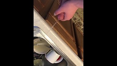 Doing the dishes..... They're getting washed anyways ^.^