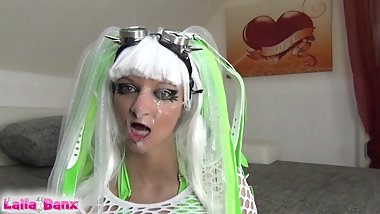 Cyber Goth Bitch's 100 Euro Fuck