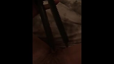 Masturbating with Curling Iron!