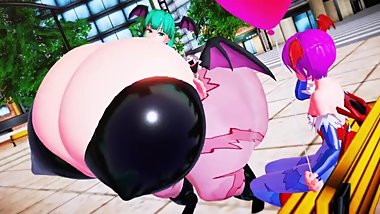 Morrigan and Lilith Jealousy Burst by: Imbapovi