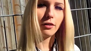 My Brother's German Girlfriend Let Me Fuck Her Quick In Ass in Toilet