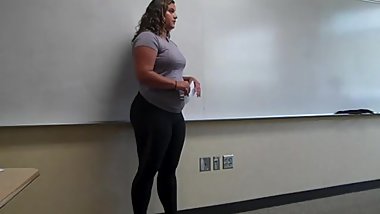 College girl belly speech