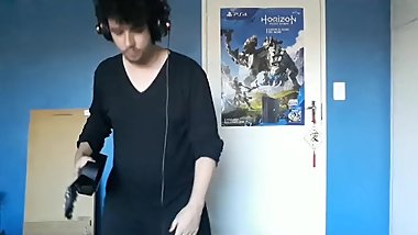 I play the ukulele to death grips while porn plays in the background