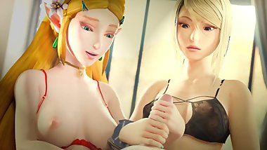 ZELDA & SAMUS ARAN HANDJOB LOOP SOUND PMV