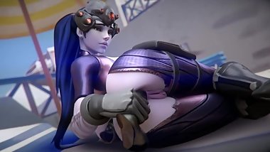 OVERWATCH - WIDOWMAKER SEX FINGERING DICK ANIME POV