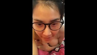 Bigo Live Cam 330 - Topless on Bed and show her Boobs - not banned
