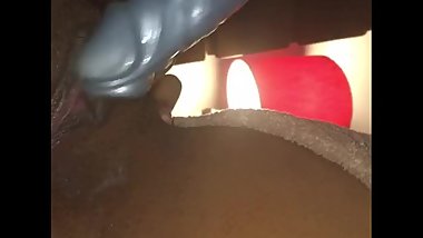 Ebony teen pussy drips