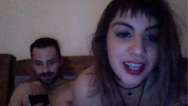 drunk couple play on cam