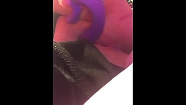 BBW Teen Babysitter Creaming on Vibrator