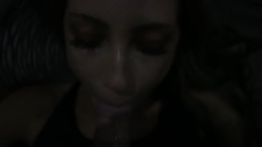 POV Teen taking a load while getting Face Fucked HD