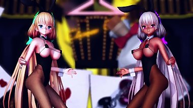 MMD SEX Teenage Bunny Angela X2 in KILLER B