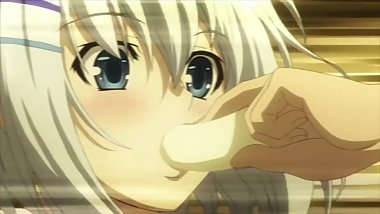 Origami Tobiichi sucks Shido Itsuka's finger (Date A Live)
