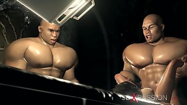 Three herculeses and teenage girl in the dungeon. Part One