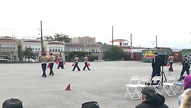 High School Asian boys playing with their sticks