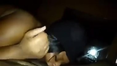 Ebony tattooed step sister giving me head while my girl watch