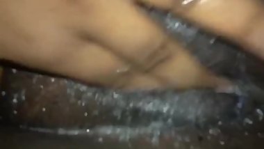 Ex girlfriend plays with her in the shower