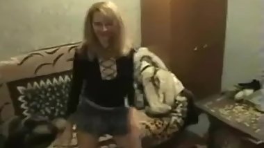 Helen Ukranian Model Dance in fur