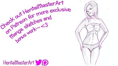 Quick Sketches: Gorgious thin AsianDreamX fan art