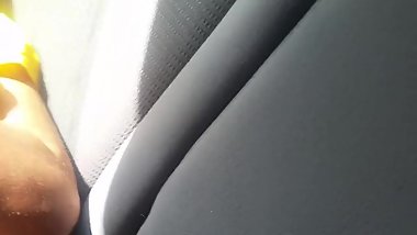 Amateur girlfriend in parking lot