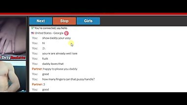 Omegle hot submissive teen almost had me blow my load