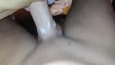 Rams her creammie pussy