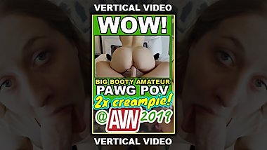 Good Girl Gets Daddyâ€™s Creampie POV - Molly Pills - Vertical Video