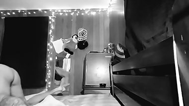 Teen riding dick & gets ass fucked doggystyle