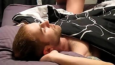 sucking huge boobs lucky guy