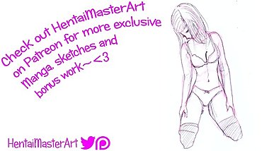 Quick Sketches: Gorgeous Blonde Mystie Mae posing