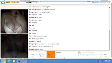 Dirty teen hoe fingers her pussy for my huge cock