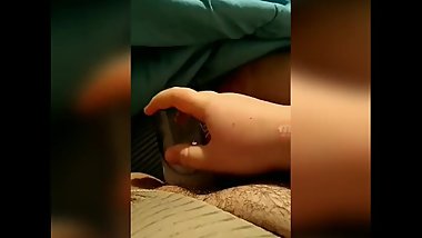 BBW Teen Moans From Thick Bottle Insertion