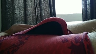 Horny young dad cums on his underwear